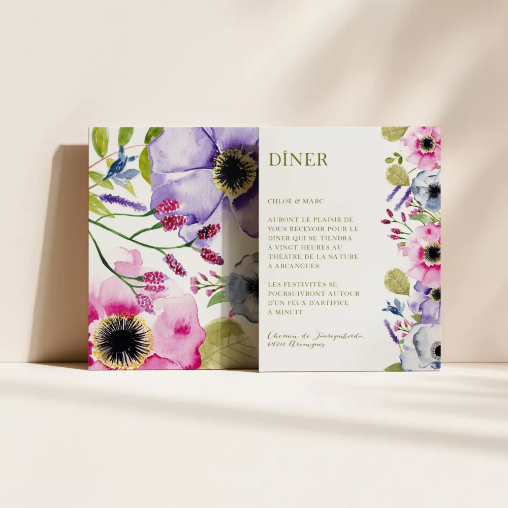 Carton dîner Balade Champêtre - Maison Célestine