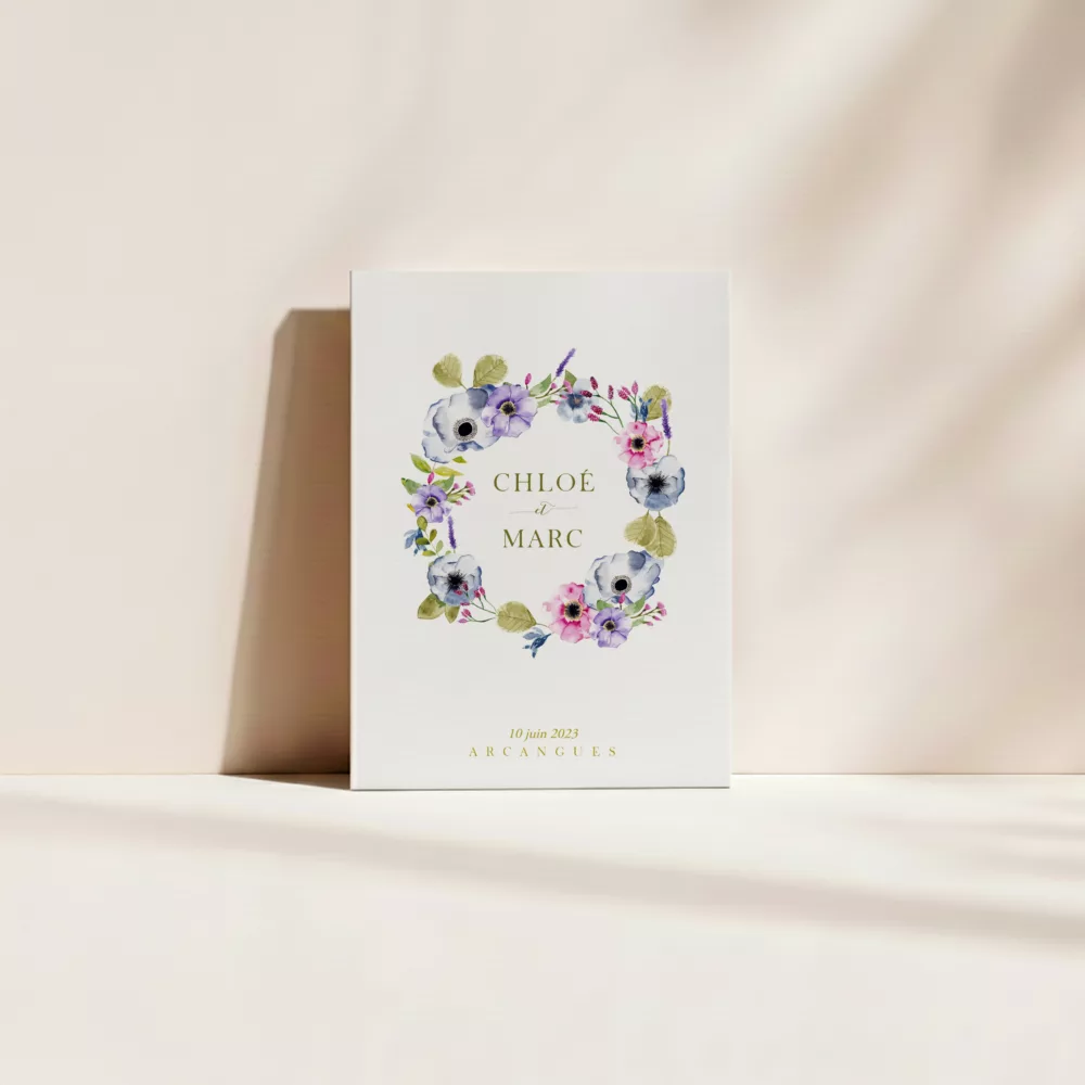 Couverture livret de cérémonie mariage champêtre – Balade Champêtre