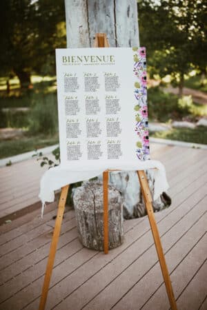 Plan de table de mariage - Maison Célestine