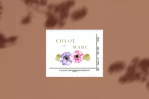 Timbre de Mariage - Maison Célestine