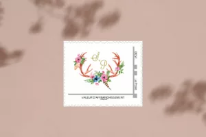 Timbre de mariage - Maison Célestine