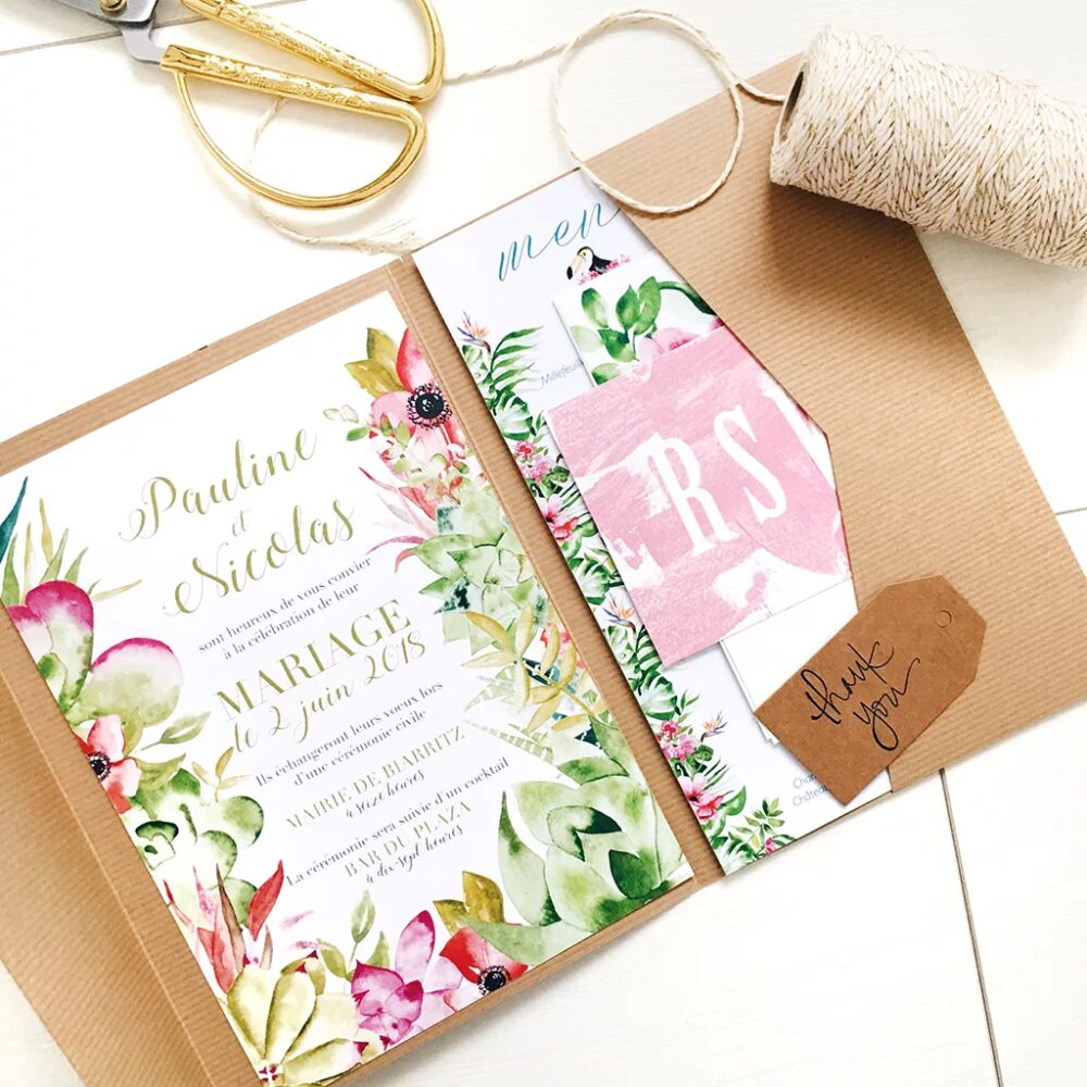 Échantillons papeterie de mariage - Maison Célestine