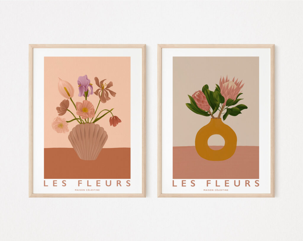 Affiche Les Fleurs #2 - Maison Célestine