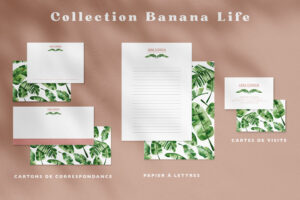 Cartes de correspondance Banana Life - Maison Célestine