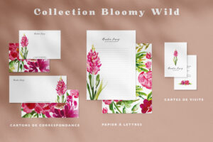 Cartes de correspondance Bloomy Wild - Maison Célestine