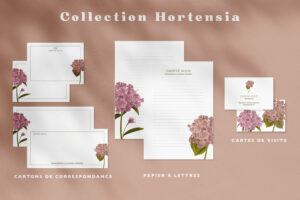 Cartes de Correspondance Hortensia - Maison Célestine