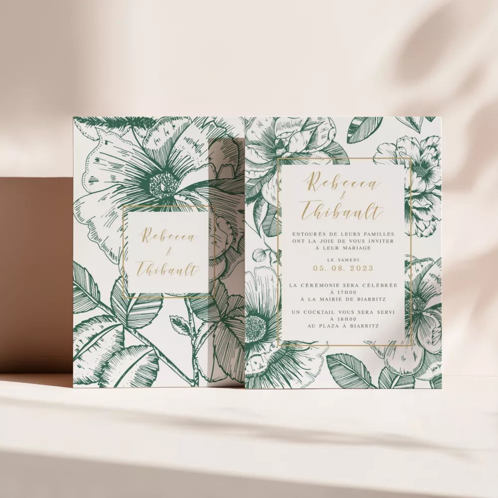 Faire-part de mariage Vintage Bloom - Maison Célestine