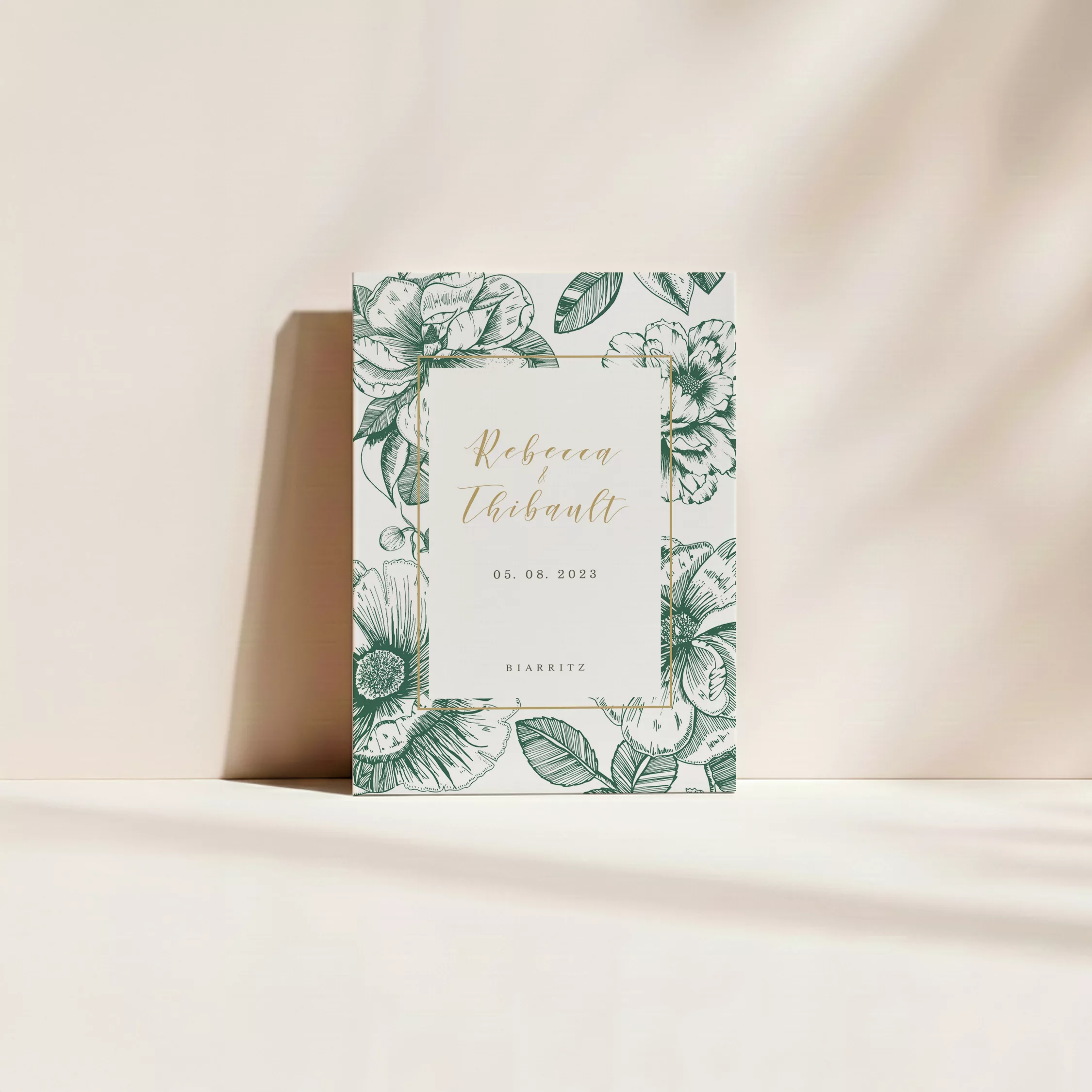 Couverture livret de cérémonie mariage vintage – Vintage Bloom