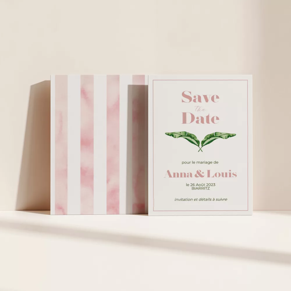 Save the Date Banana Life - Maison Célestine