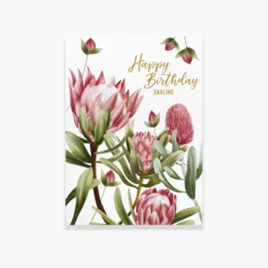 Carte anniversaire Darling Protea - Maison Célestine