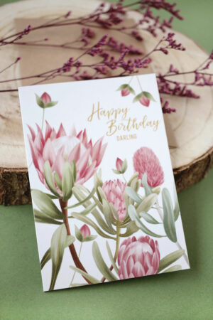 Carte anniversaire Darling Protea - Maison Célestine