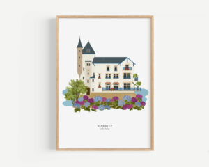 Affiche Biarritz Villa Belza - Maison Célestine