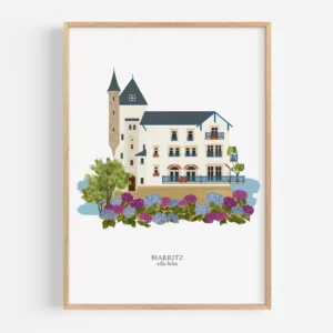 Affiche Biarritz Villa Belza - Maison Célestine