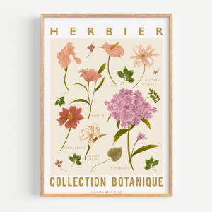 Affiche Herbier - Maison Célestine