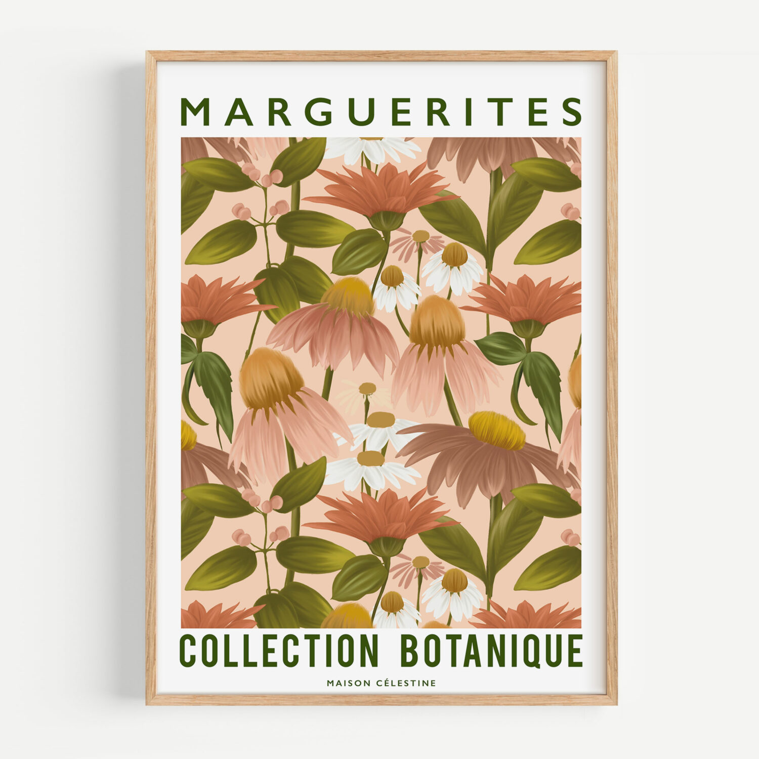 Affiche Marguerites - Maison Célestine