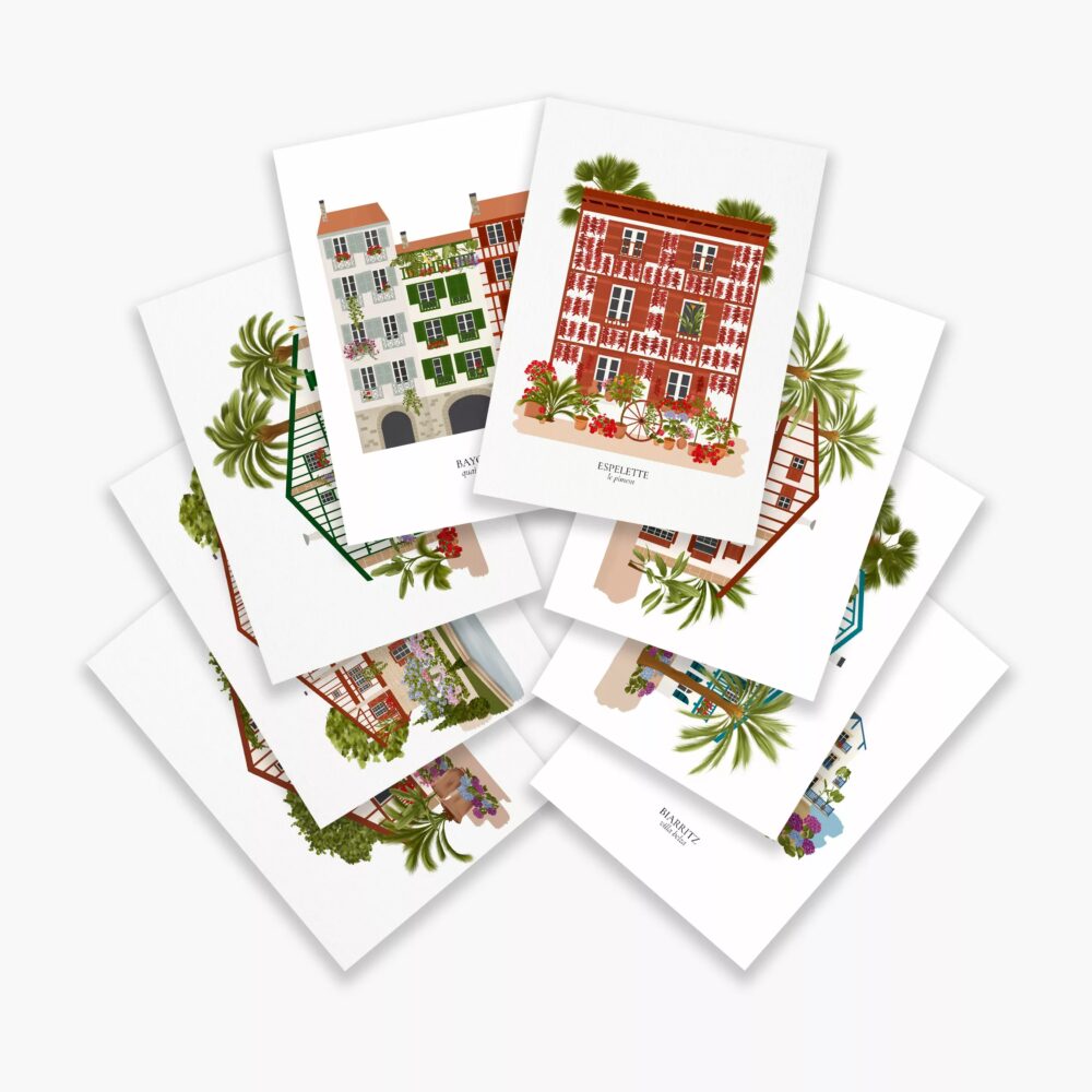 Set de cartes Pays-Basque - Maison Célestine