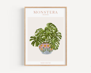 Affiche "House Plants" Monstera - Maison Célestine