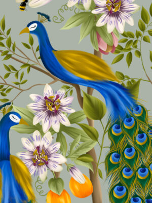 Affiche Peacock Garden - Maison Célestine