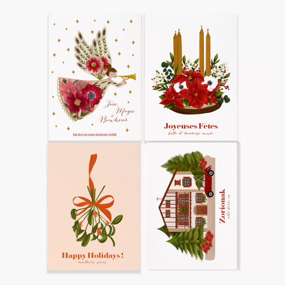 Set de cartes de Voeux - Maison Célestine