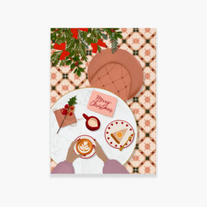 Carte de voeux Christmas Coffee Shop - Maison Célestine