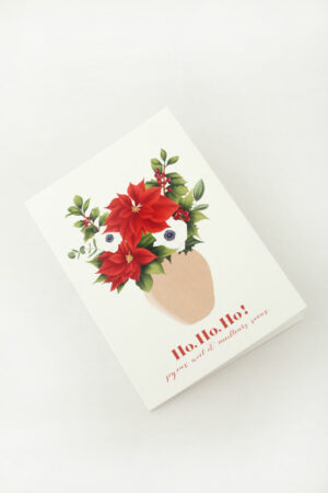 Carte de voeux Bouquet de Noël Les Poinsettias - Maison Célestine