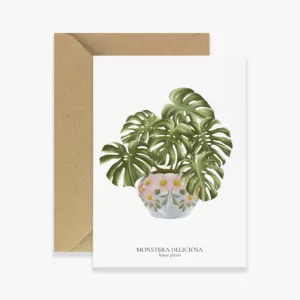 Carte House Plants Monstera - Maison Célestine