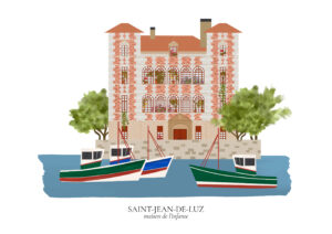 Affiche Saint-Jean-de-Luz - Maison Célestine