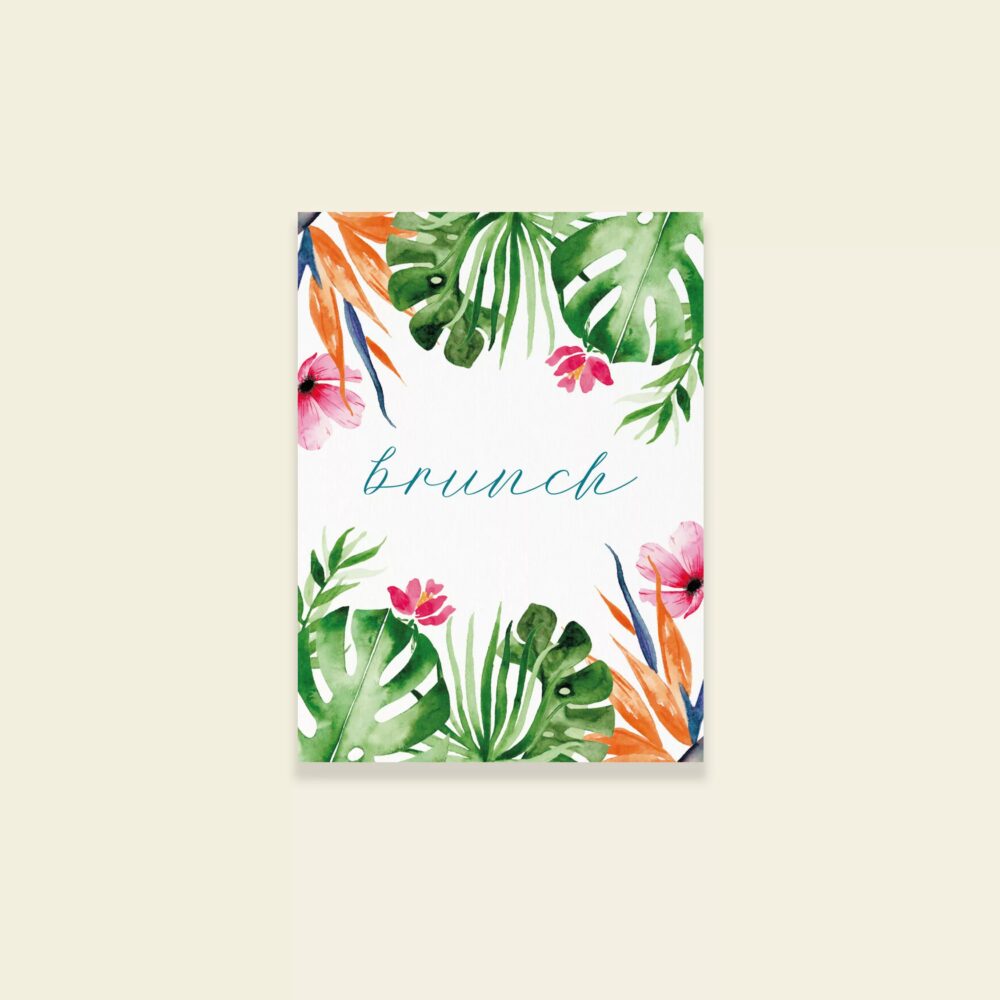 Carton invitation brunch Tropical Pop - Maison Célestine