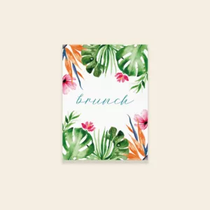 Carton invitation brunch Tropical Pop - Maison Célestine