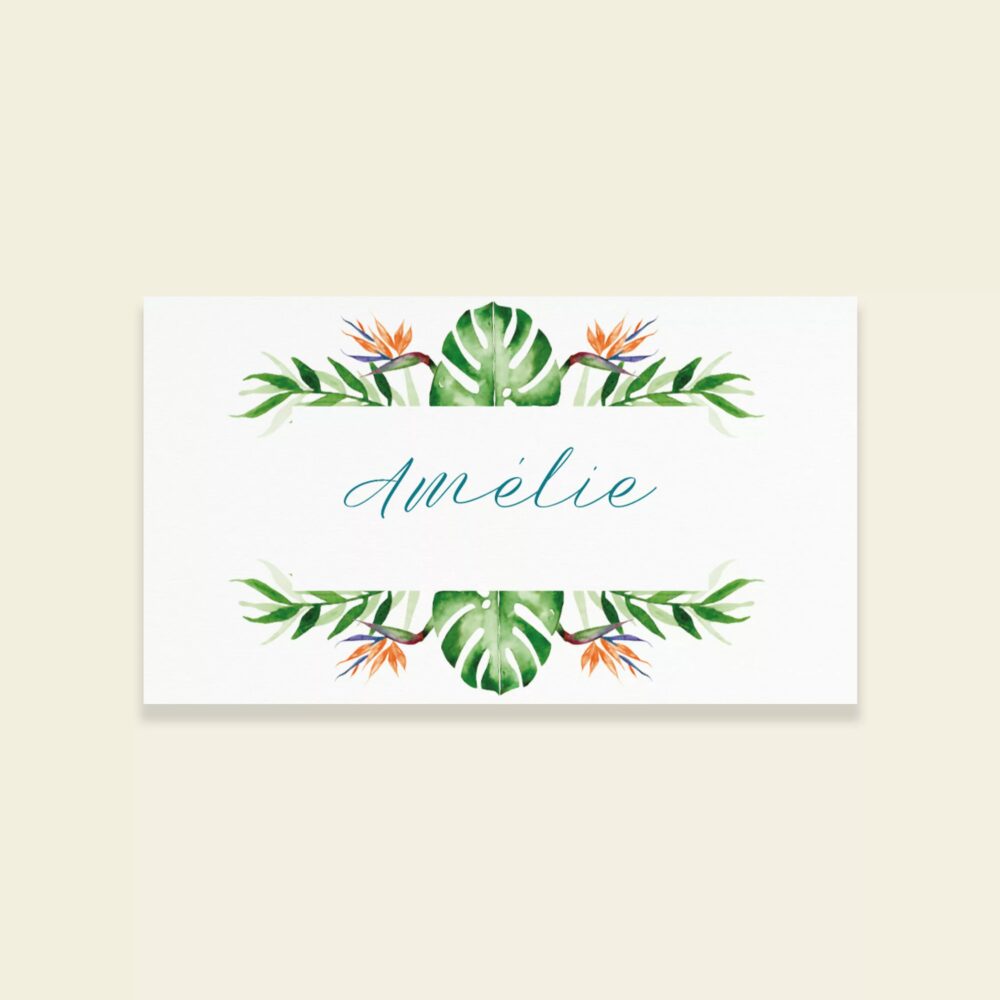 Marque-place Tropical Pop - Maison Célestine