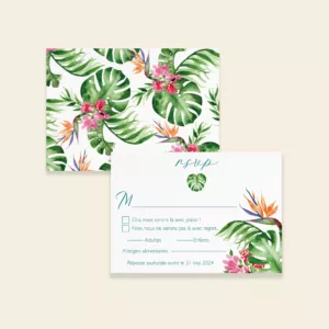 Carton RSVP Tropical Pop - Maison Célestine