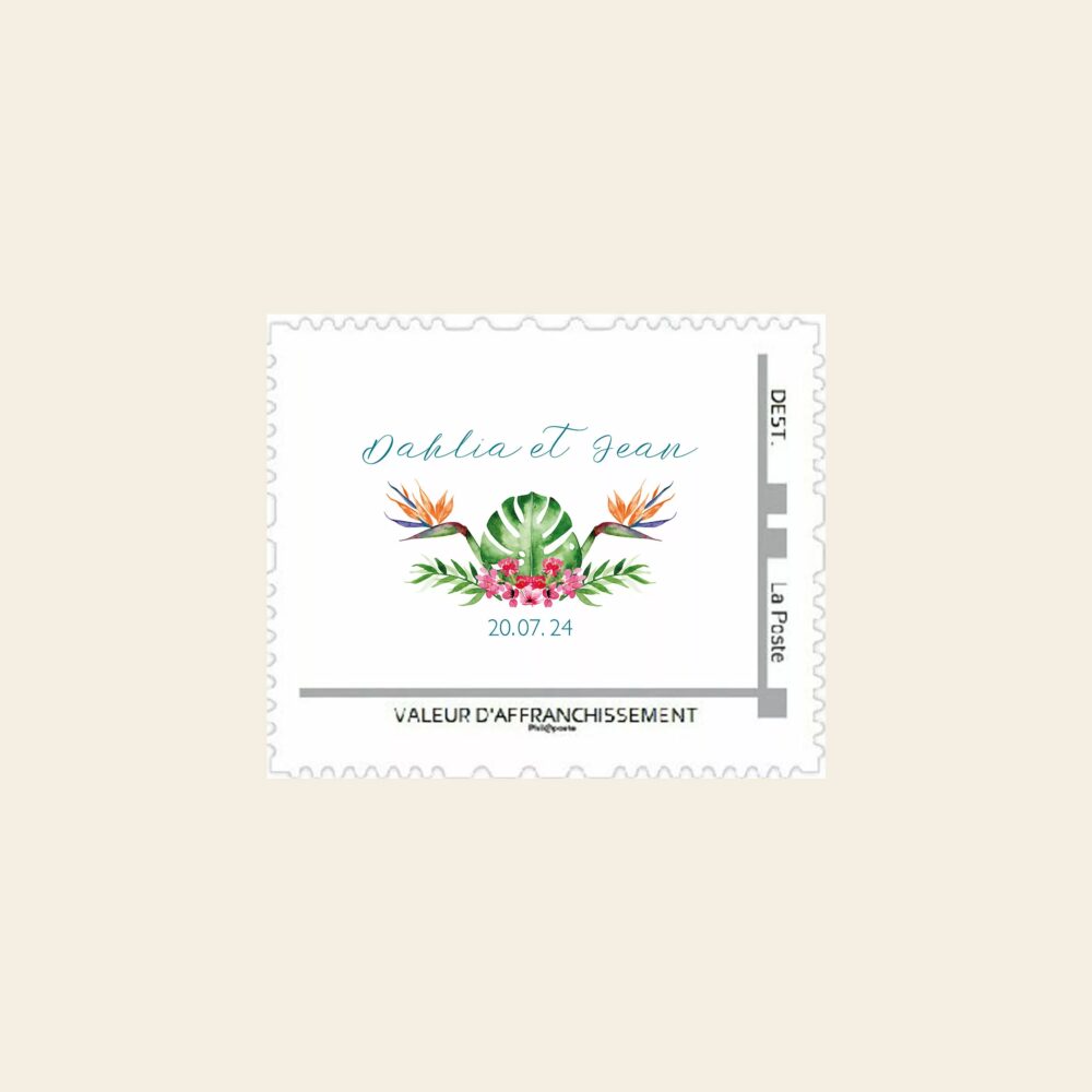 Timbre Tropical Pop - Maison Célestine