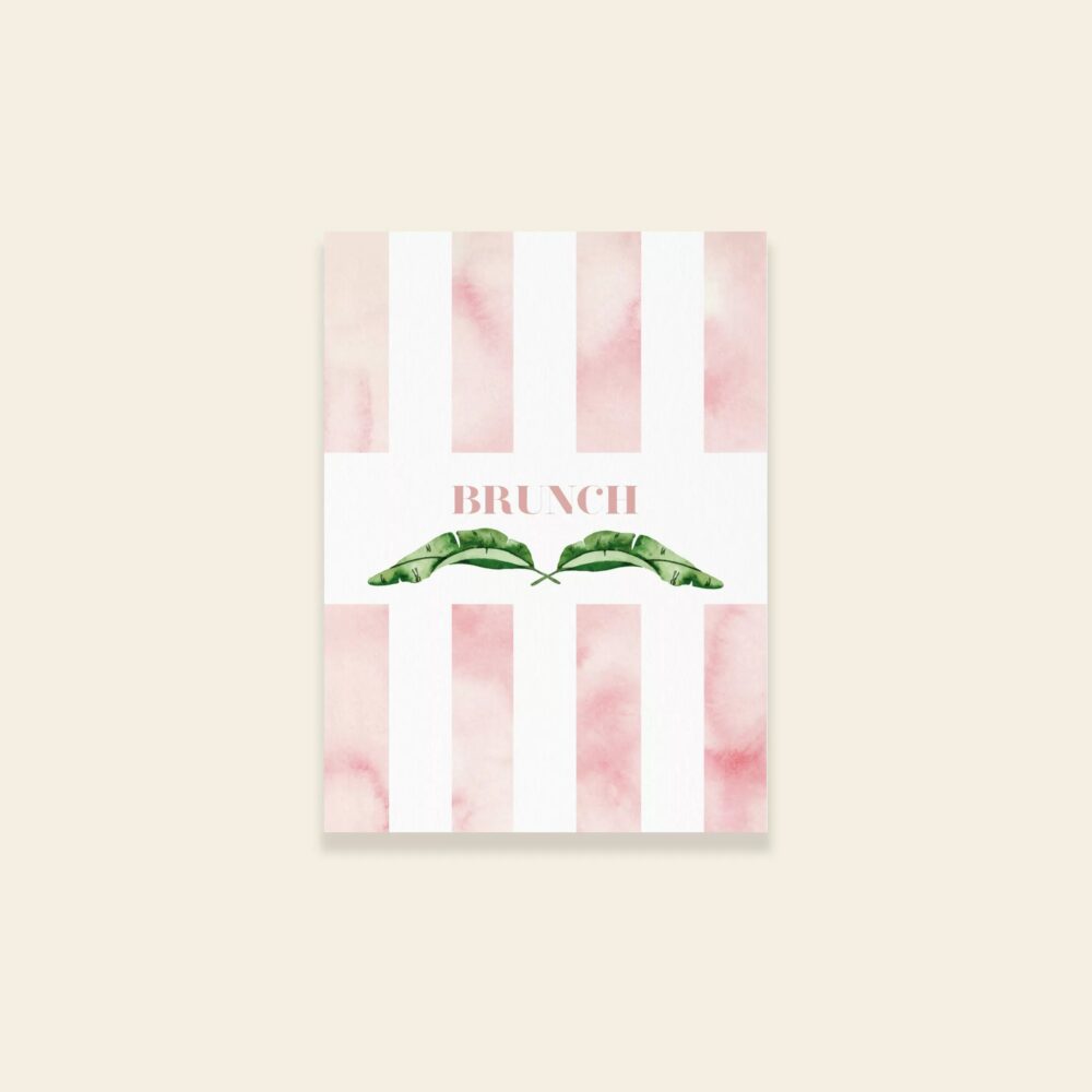 Carton invitation brunch de mariage exotique Banana Life - Maison Célestine