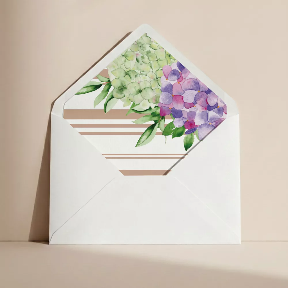 Doublure enveloppe mariage Biarritz