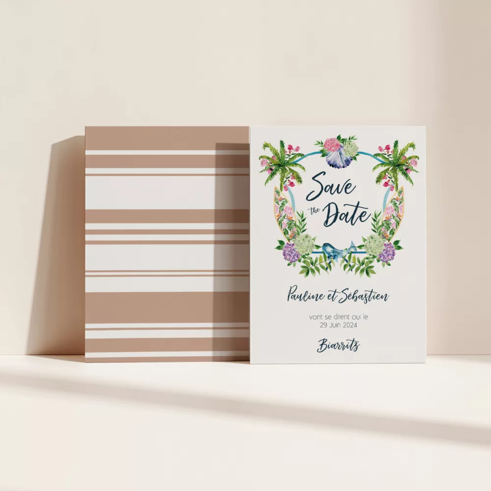 Save the date Biarritz - Maison Célestine