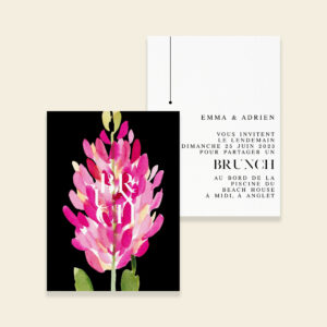 Carton invitation brunch mariage floral - Bloomy Wild - Maison Célestine