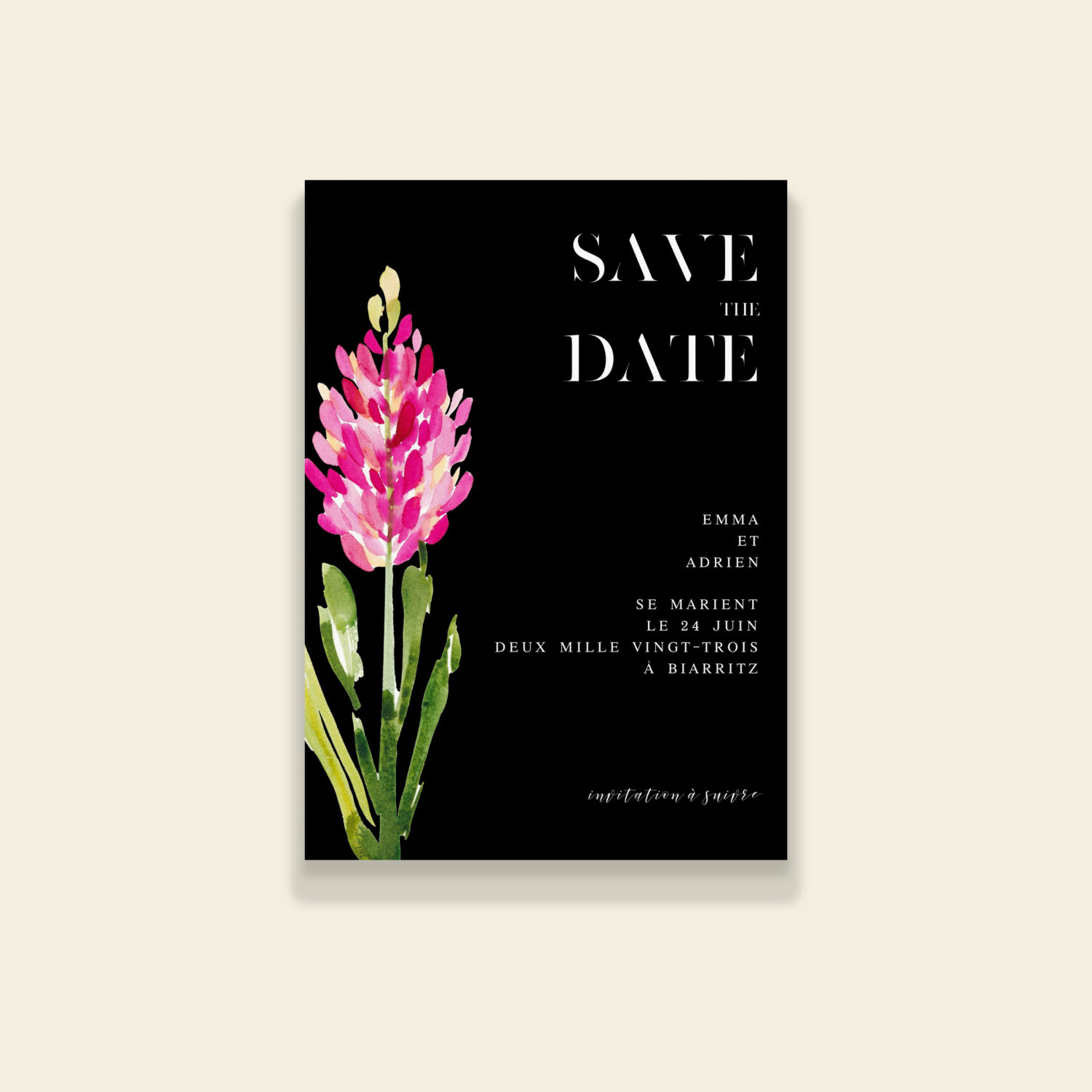 Save the date mariage floral - Bloomy Wild - Maison Célestine