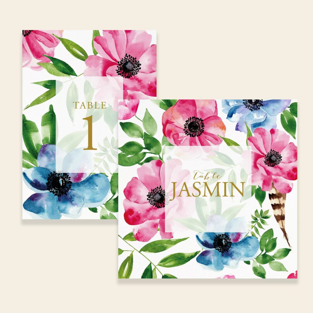 Numéro/nom de table de mariage bohème - Bohowild - Maison Célestine