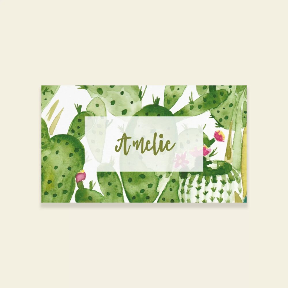 Marque-place de mariage cactus - Cactus Garden - Maison Célestine