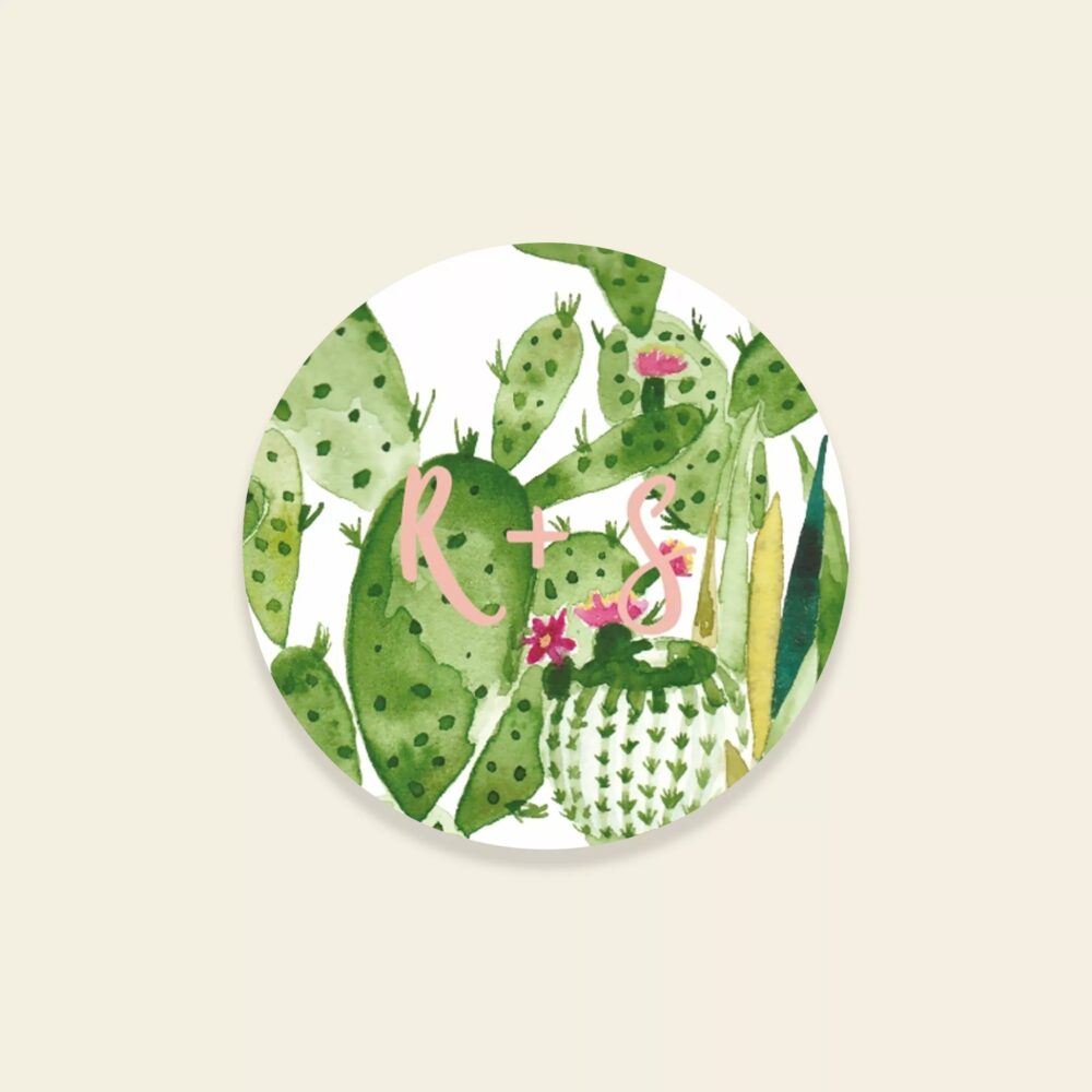 Sticker de mariage cactus - Cactus Garden - Maison Célestine