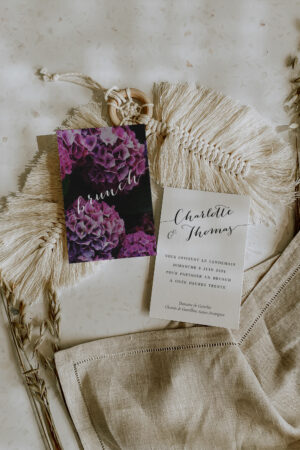 Carton invitation brunch de mariage élégant - Maison Célestine