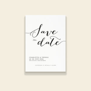 Save the date mariage élégant - Maison Célestine