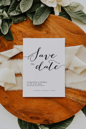 Save the date mariage élégant - Maison Célestine