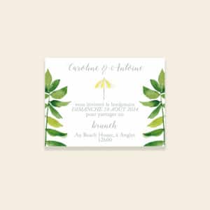 Carton invitation brunch mariage Palm Springs - Maison Célestine