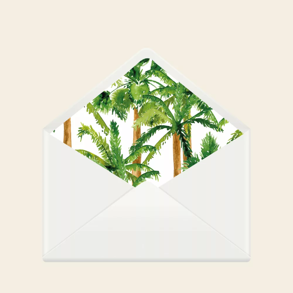 Doublures enveloppes Palm Springs - Maison Célestine