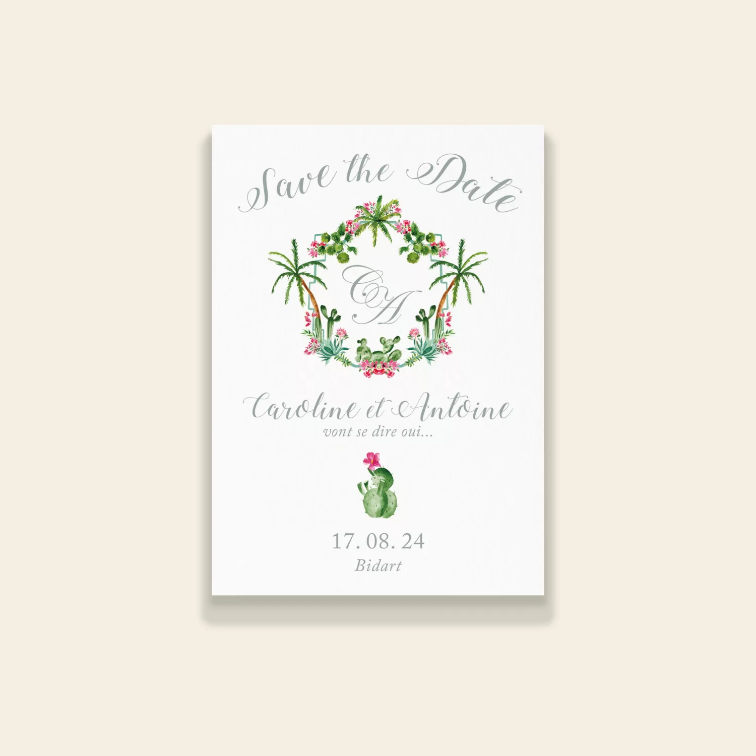 Save te Date Palm Springs - Maison Célestine