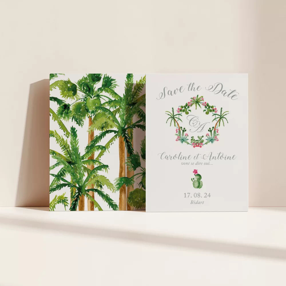 Save the Date Palm Springs - Maison Célestine
