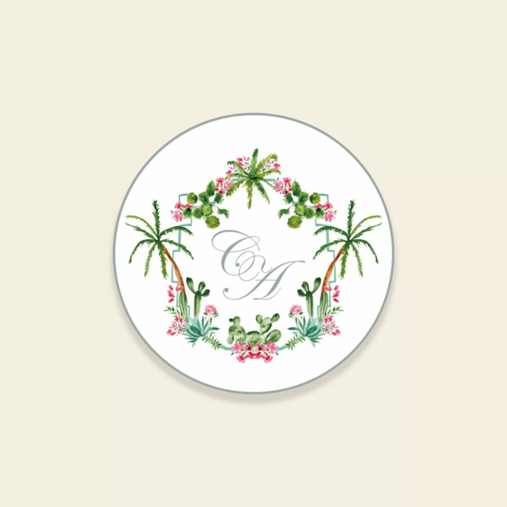 Sticker mariage Palm Springs - Maison Célestine