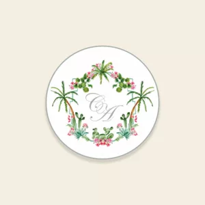 Sticker mariage Palm Springs - Maison Célestine