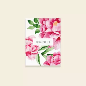 Carton Brunch de mariage Pivoines Romantiques - Maison Célestine